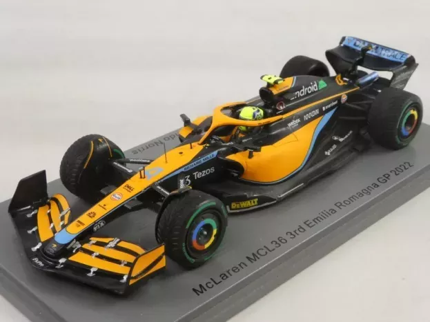Spark Mclaren F1 Mcl36 Team Mclaren N 4 3rd Emilia Romagna Italy Gp 2022 Lando Norris 1:43 S8540
