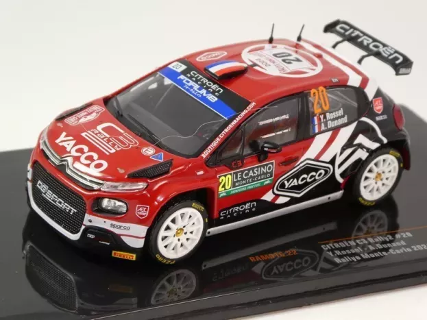 IXO Models Citroen C3 Rally2 Team Aec Dg Sport N 20 8th Rally Montecarlo 2024 Yohan Rossel Arnaud Dunand 1:43 RAM916.22