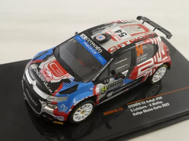 IXO Models Citroen C3 Rally2 N 54 Rally Montecarlo 2022 S.lefebvre A.malfoy 1:43 RAM845