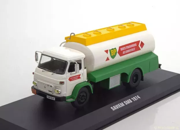 IXO Models Saviem Sm8 Bp Tanker Truck Societe Strasbourgoise Des Combustibles 1974 1:43 TRU016