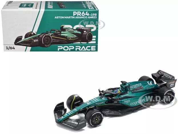 Pop Race Aston Martin F1 Amr23 Team Aramco Cognizant N 14 Season 2023 Fernando Alonso 1:64 PR640198