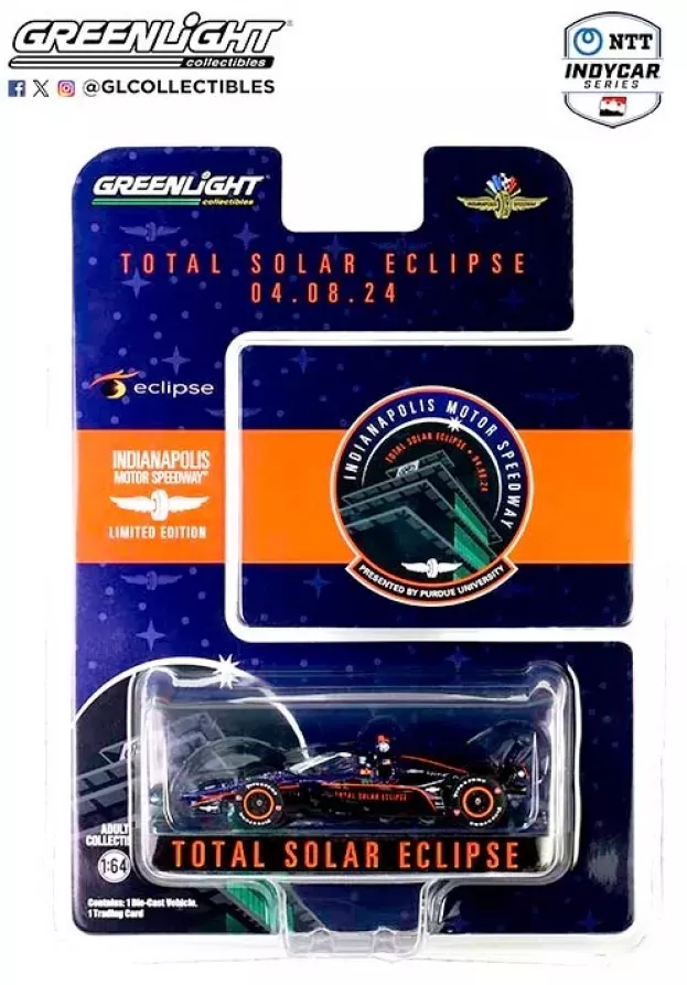 Greenlight Dallara Indycar N 0 Indy 500 Indycar Series Total Solar Eclipse 2024 1:64 11588