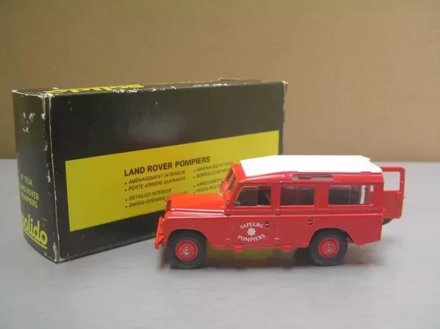 Solido Land Rover Land 109 4x4 Van Sapeurs Pompiers Fire Engine 1961 Vigile Del Fuoco 1:43 1034