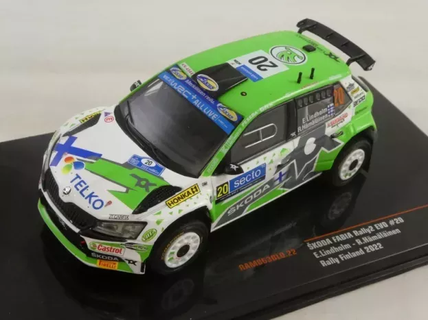 IXO Models Skoda Fabia Rally2 Evo N 20 Rally Finland 2022 E.lindholm R.hamalainen 1:43 RAM863BLQ.22
