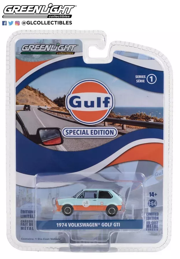 Greenlight Volkswagen Golf Mki Gti N 78 Gulf 1974 1:64 41135D