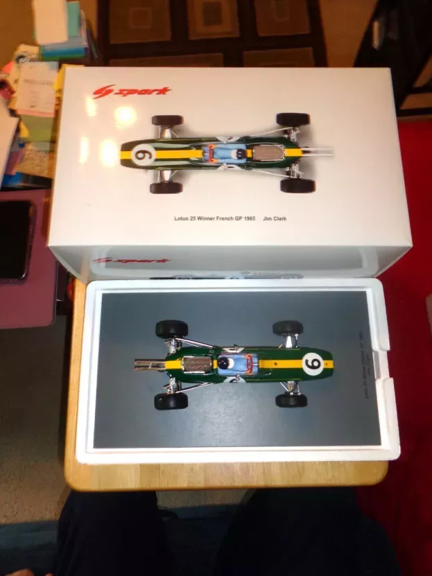 Spark Lotus F1 25 N 6 Winner French Gp 1965 Jim Clark 1:18 18S232
