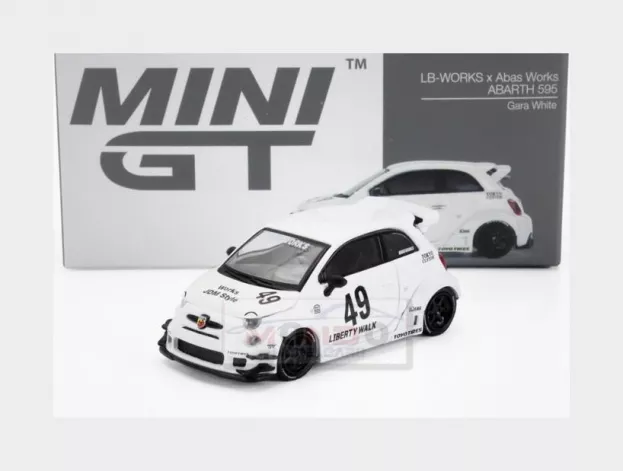 Mini GT Fiat 500 Abarth 595 N 49 Lb-works X Abas Works Lhd 2024 1:64 MGT00809-L