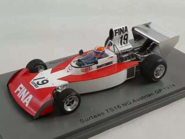 Spark Surtees F1 Ts16 N 19 Austrian Gp 1974 J.p.jabouille 1:43 S9662