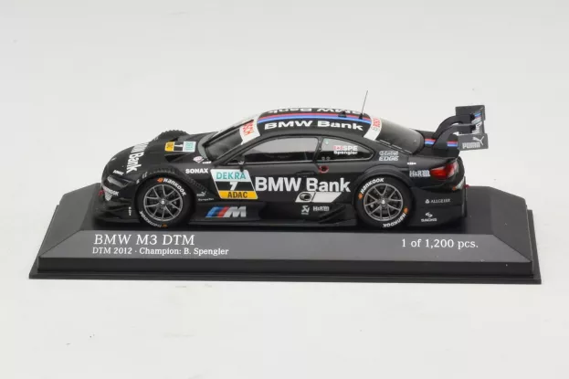 Minichamps Bmw 3-series M3 Team Bmw Rbm Schnitzer N 7 Winner Championship Dtm Season 2012 Bruno Spengler 1:43 410122207