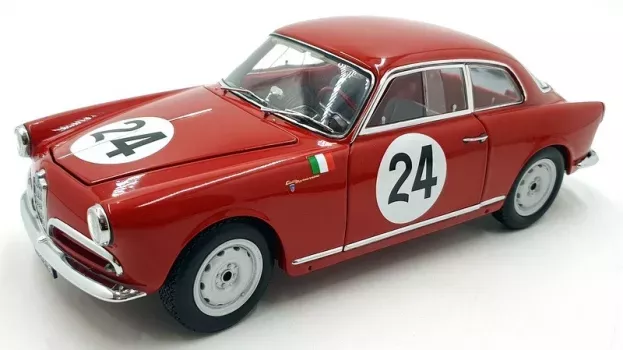 Kyosho Alfa Romeo Giulietta Sv Sprint Veloce N 24 Targa Florio 1958 N.todaro R.barbato 1:18 08957B
