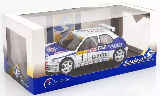 Solido Peugeot 306 Maxi N 1 2nd Rally Montecarlo 1996 Francois Delecour Herve Sauvage 1:18 1808305