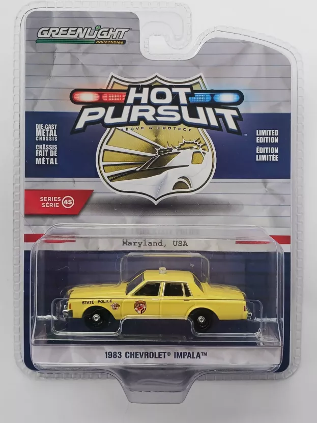 Greenlight Chevrolet Impala Maryland State Police 1983 1:64 43030A