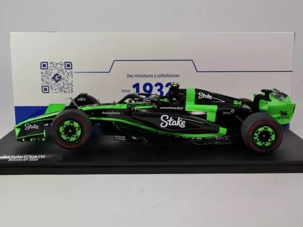 Solido Sauber F1 C44 Team Stake Kick N 24 Bahrain Gp 2024 Zhou Guanyu 1:18 1814101