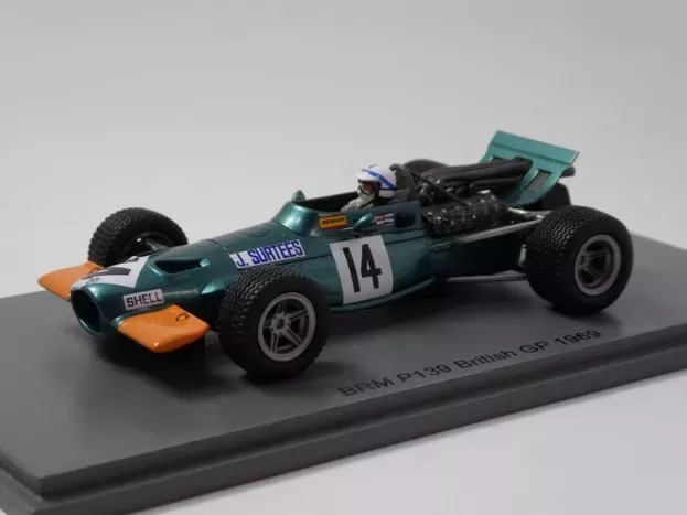 Spark Brm F1 139 N 14 British Gp 1969 J.surtees 1:43 S2343