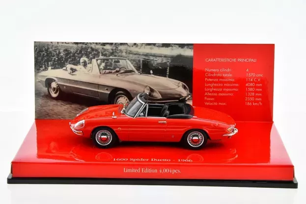 Minichamps Alfa Romeo Duetto Spider 1600 1966 1:43 403120533