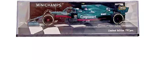 Minichamps Aston Martin F1 Amr21 Mercedes M12 Eq Power+ Team Cognizant Formula One N 5 5th Monaco Gp 2021 Sebastian Vettel 1:43 417210605