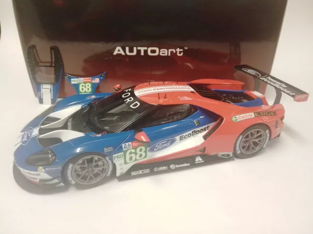 Autoart Ford Gt Ford Ecoboost 3.5l Turbo V6 Team Ford Chip Ganassi Usa N 68 24h Le Mans 2019 S.bourdais J.hand D.muller 1:18 81912