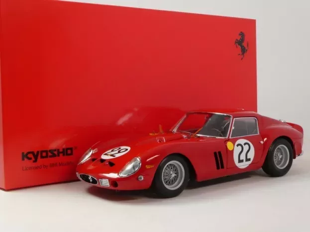 Kyosho Ferrari 250 Gto 3.0l V12 Team Equipe Nationale Belge N 22 3rd 24h Le Mans 1962 L.dernier ''beurlys'' J.blaton 1:18 08438B