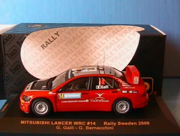 IXO Models Mitsubishi Lancer Wrc N 14 Sweden Rally 2006 G.galli G.bernacchini 1:43 RAM236