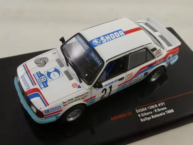IXO Models Skoda 130lr N 21 Rally Bohemia 1988 P.sibera P.gross 1:43 RAC408C.22