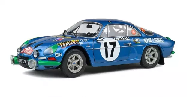 Solido Renault Alpine A110 1600s night Version N 17 Rally Montecarlo 1972 B.darniche A.mahe 1:18 1804206
