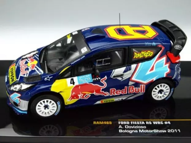 IXO Models Ford Fiesta Rs Wrc Red Bull N 4 2nd Rally Memorial Bettega Motor Show Bologna 2011 Andrea Dovizioso 1:43 RAM465
