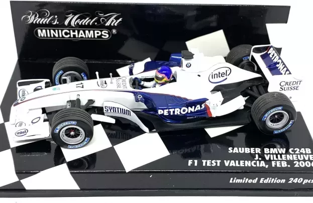 Minichamps Sauber F1 C24b Team Bmw N 17 Test Valencia Gp 2006 J.villeneuve 1:43 400060903