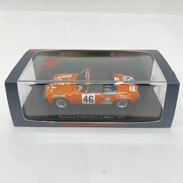 Spark Porsche 914 6 Team Ecurie Porsche Club Romand N 46 24h Le Mans 1971 P.keller J.sage 1:43 S7507