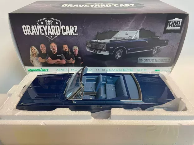Greenlight Plymouth Belvedere Gtx Cabriolet Graveyard Carz 1967 1:18 19059