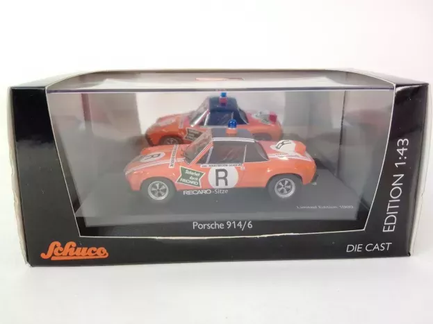 Schuco Porsche 914 6 Ons-rennstrecken-sicherung Norisring 1973 1:43 3706
