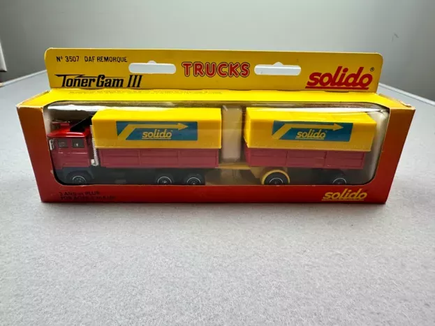Solido Daf F2800 Turbo Solido Truck Container With Trailer 1968 1:64 3507