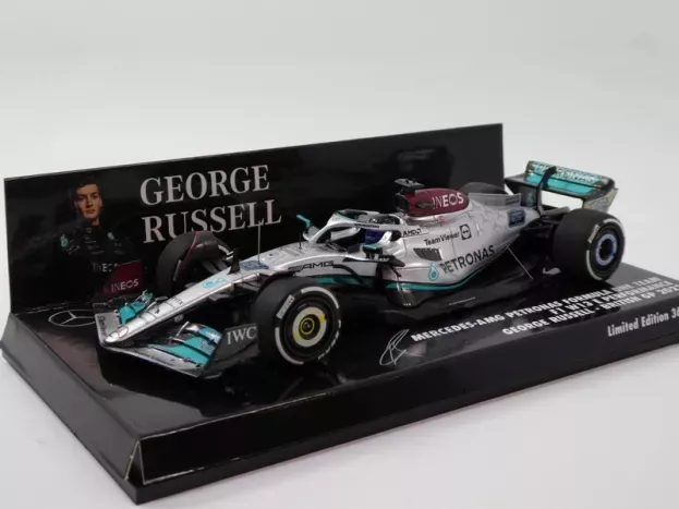Minichamps Mercedes F1 W13e Team Mercedes-amg Petronas F1 N 63 Silverstone British Gp 2022 George Russell 1:43 417221063