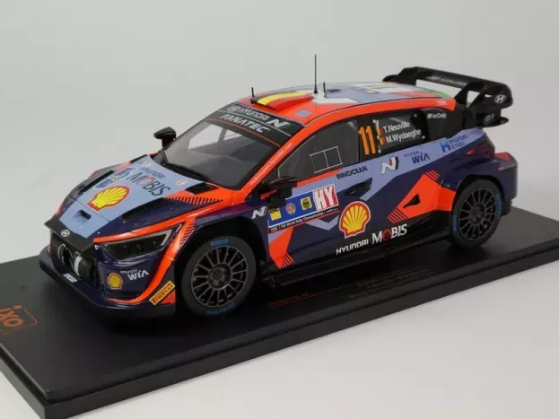 IXO Models Hyundai I20 N Rally1 Team Shell Mobis Wrt N 11 3rd Rally Montecarlo 2023 Thierry Neuville Martijn Wydaeghe 1:18 18RMC193.22