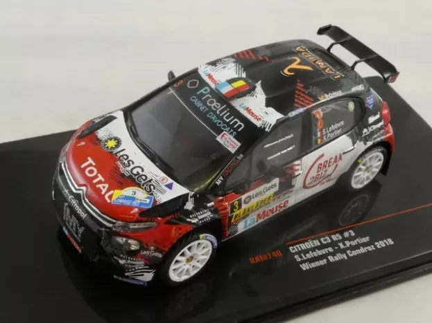 IXO Models Citroen C3 R5 N 3 Winner Rally Condroz 2018 S.lefebvre X.portier 1:43 RAM740