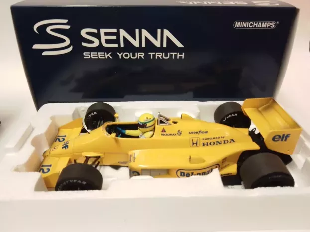 Minichamps Lotus F1 Honda 99t N 12 Winner Monaco Gp Dirty Version 1987 Ayrton Senna First Victory F1 Monaco Gp 1:18 540873892