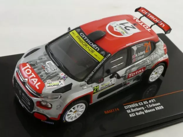 IXO Models Citroen C3 R5 N 21 Rally Monza 2020 M.ostberg T.eriksen 1:43 RAM774