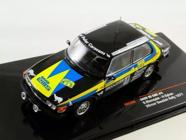 IXO Models Saab 99 Ems N 4 Rally Sweden 1977 S.blomqvist H.sylvan 1:43 RAC299