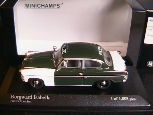 Minichamps Borgward Isabella Polizei Police 1958 1:43 400096090