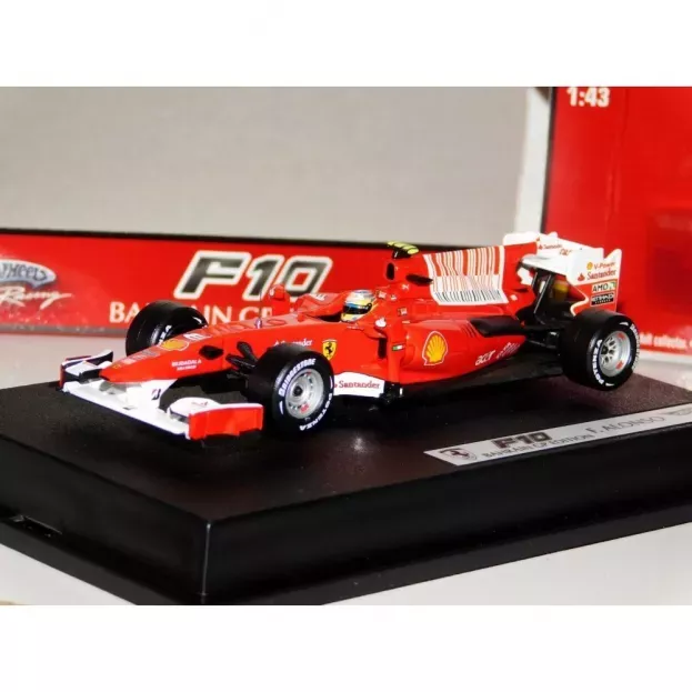 Hot Wheels Ferrari F1 F10 N 8 Winner Bahrain Gp 2010 Fernando Alonso 1:43 T6289