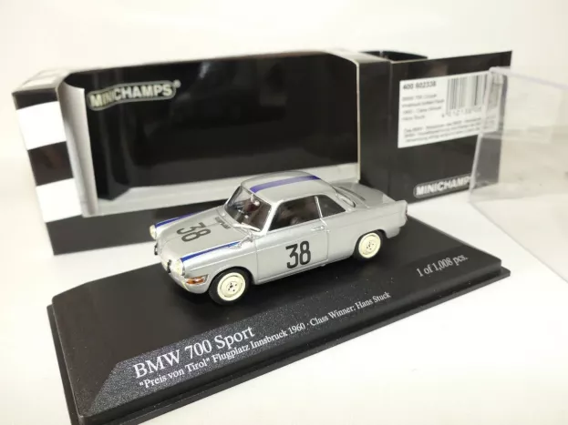 Minichamps Bmw 700 Sport N 38 Innsbruck Airfield Race 1960 H.j. Stuck 1:43 400602338