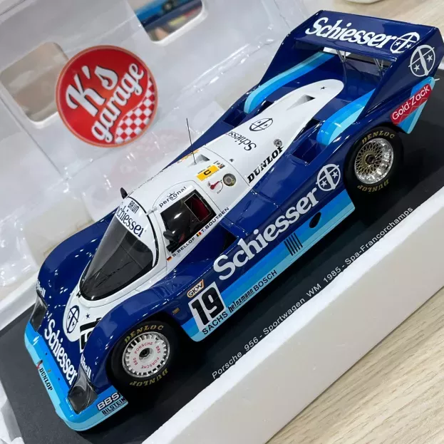 Spark Porsche 956 Lh Team Schiesser N 19 1000km Spa 1985 S.bellof T.boutsen 1:18 CA01816001
