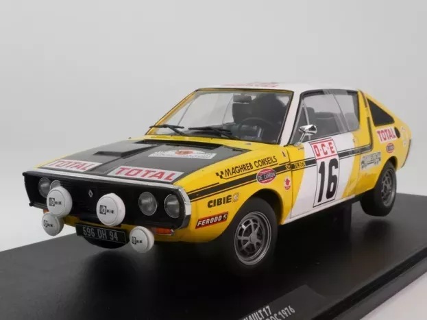 Solido Renault R17 Gordini night Version N 16 Rally Du Maroc 1976 Jacky Prive Tilber 1:18 1803709