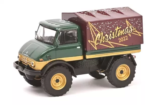 Schuco Mercedes Unimog U406 Truck Telonato 1966 Christmas Edition 2022 Natale 2022 1:64 452036300
