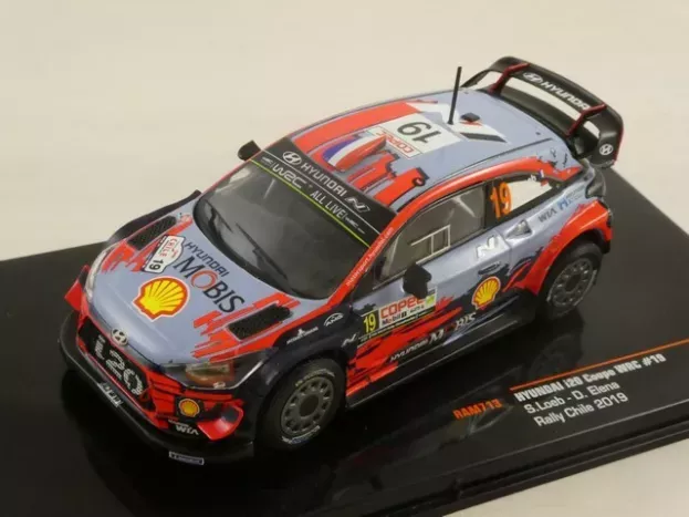 IXO Models Hyundai I20 Coupe Wrc N 19 Rally Chile 2019 S.loeb D.elena 1:43 RAM713