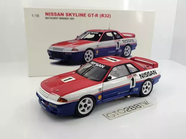 Autoart Nissan Skyline Gt-r r32 N 1 Winner Bathurst Australian 1991 Richards Skaife 1:18 89180
