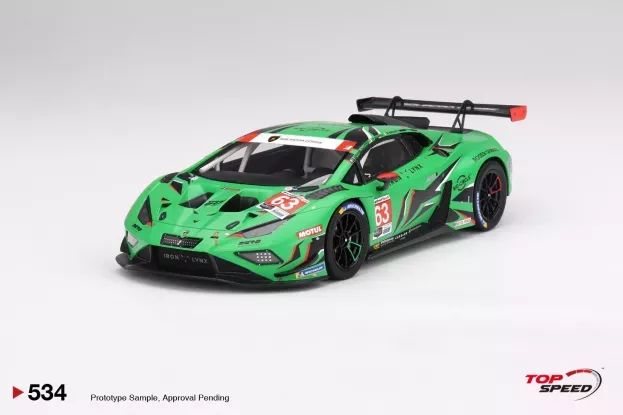 Truescale Lamborghini Huracan Gt3 Evo2 Team Iron Lynx N 63 Imsa 24h Daytona 2023 M.bortolotti A.caldarelli r.grosjean J.pepper 1:18 TS0534