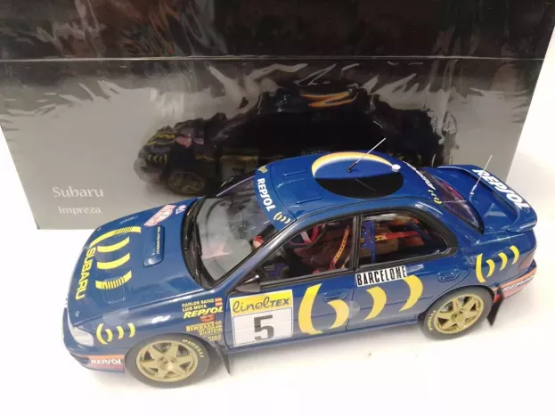 Kyosho Subaru Impreza 555 Repsol N 5 Winner Rally Montecarlo 1995 C.sainz L.moya 1:18 08962B