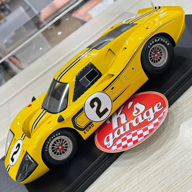 Spark Ford Gt40 Mkiv 7.0l V8 Team Shelby American Inc. N 2 24h Le Mans 1967 B.mclaren M.donohue Con Vetrina With Showcase Special Box 1:18 18S681