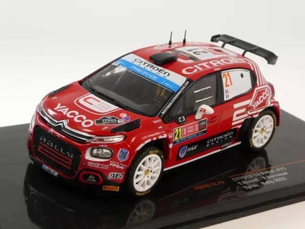 IXO Models Citroen C3 Rally2 N 21 Rally Ypres 2022 Y.rossel V.sarreaud 1:43 RAM878.22
