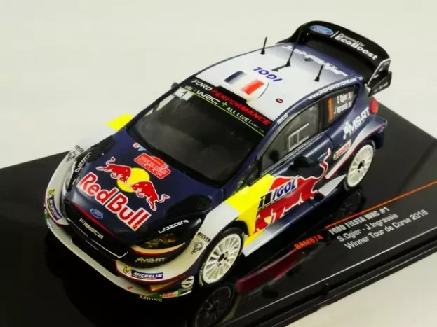 IXO Models Ford Fiesta Wrc Red Bull N 1 Winner Rally Tour De Corse 2018 S.ogier J.ingrassia 1:43 RAM674